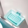 Wall-mounted Transparent Soap Box Is A Household Water-draining Plastic Bathroom Wall-mounted Storage Wonder