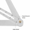 Stainless Steel Corner Angle Finder with Scales Diagonal Square Ruler  Measuring Tools