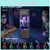 Lava Led Jellyfish Tank Aquarium Lamp 7 Color Changing Night Mood Gift Light