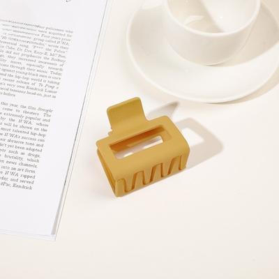 Minimalist Hair Clips - Lightweight Plastic Snap Clip In Black/White/Brown/Khaki, All-Day Hold for Fine To Thick Hair,
