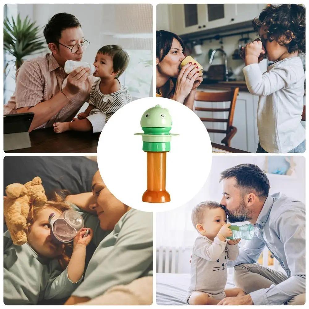 Capac Rotativ pentru Pai Capac pentru Sticlă de Apă pentru Bebeluși Capac Anti-Înec Capac pentru Sticlă de Băut Copii Băut Singuri