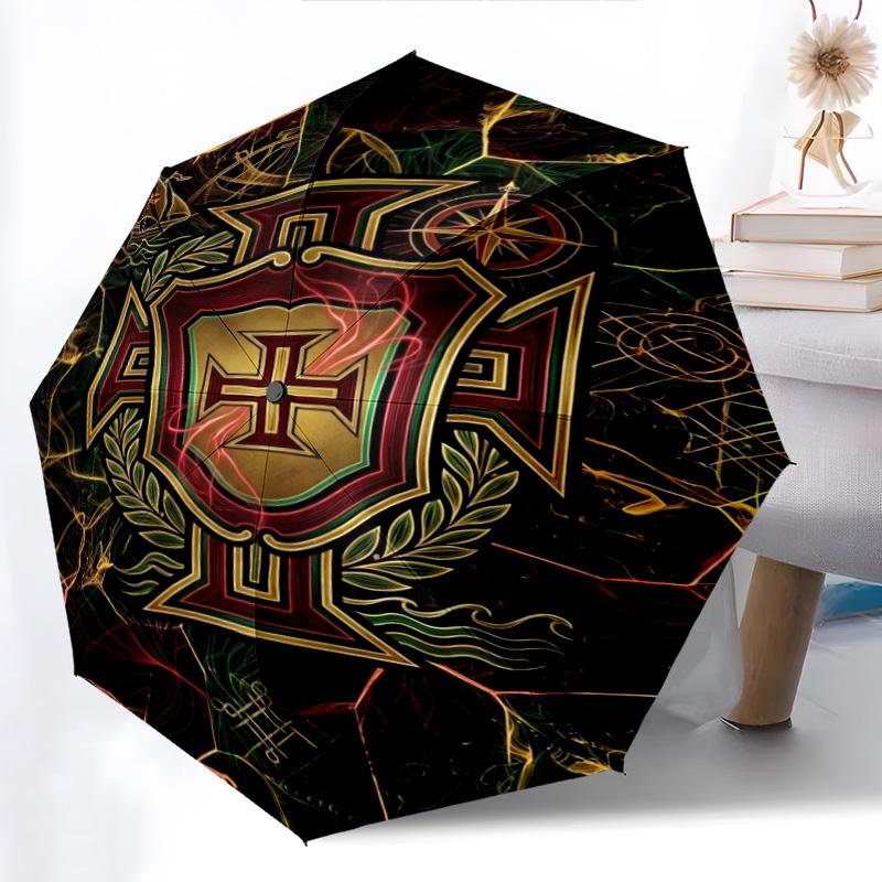Royal Emblem Heritage Folding umbrella durable Suitable for all seasons travel light printing
