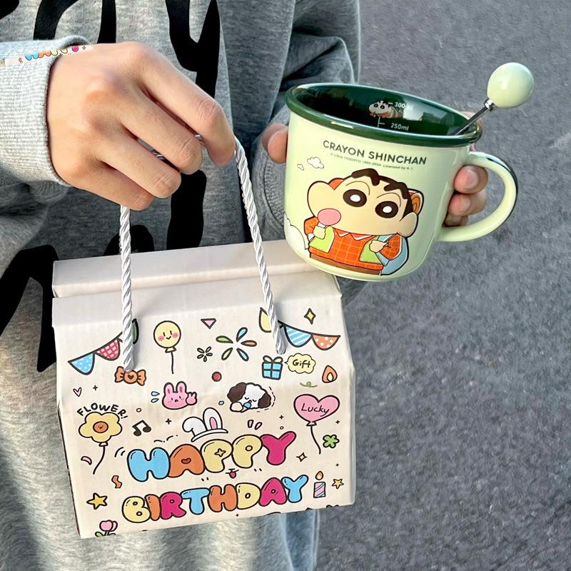 Birthday Gifts for Boys and Girls Crayon Small New Scale Cup Cute Couple Ceramic Mug Girlfriend Souvenir