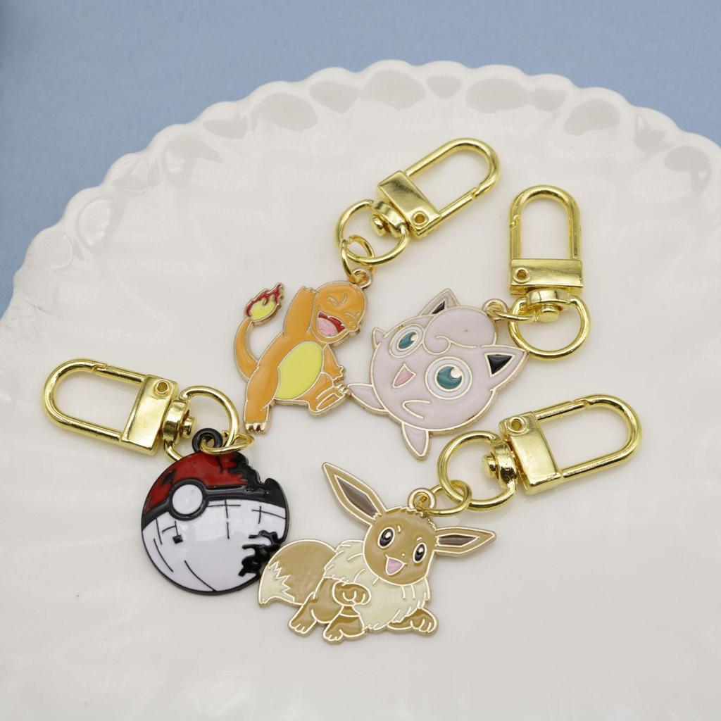 Creative Pokemon Pikachu Keychain: Cute Cartoon Bag Pendant & Zipper Pull