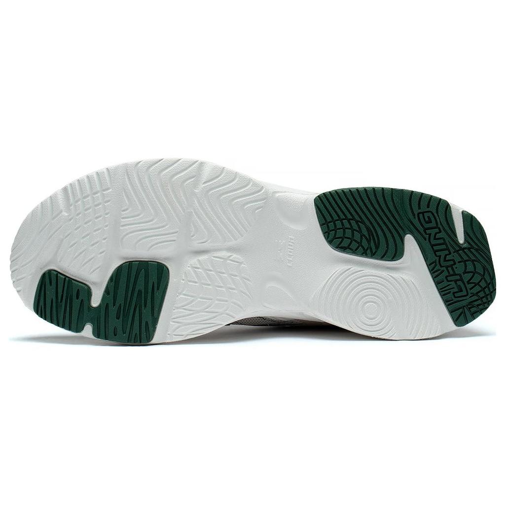 New LiNing Meteor Cushioning Anti Slip And Wear Resistant Low Top Running Shoes Oat Gray Spruce Green ARXT009-3
