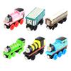 Kids Magnetic Train Toy Cartoon Classic Steam Train Model Toddlers Boys Girls Educational Locomotive Engine Carriages