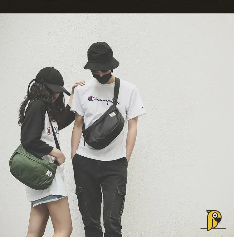 Leichte, faltbare Kuriertasche aus Nylon – großes Fassungsvermögen, ultradünn, tragbar für Outdoor-Aktivitäten im Frühling