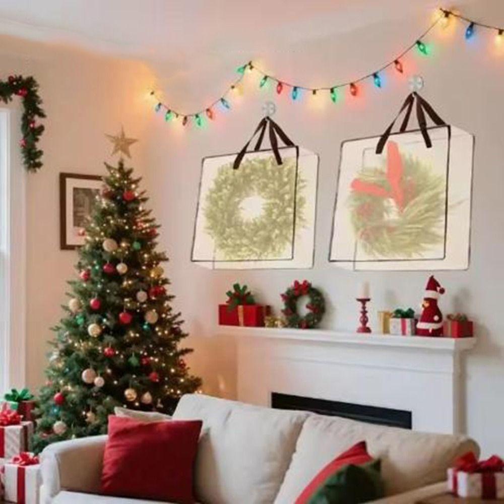 Large Capacity Christmas Garland Packing Bags Dustproof Quilt Clothing Storage Bag  Holiday Gift