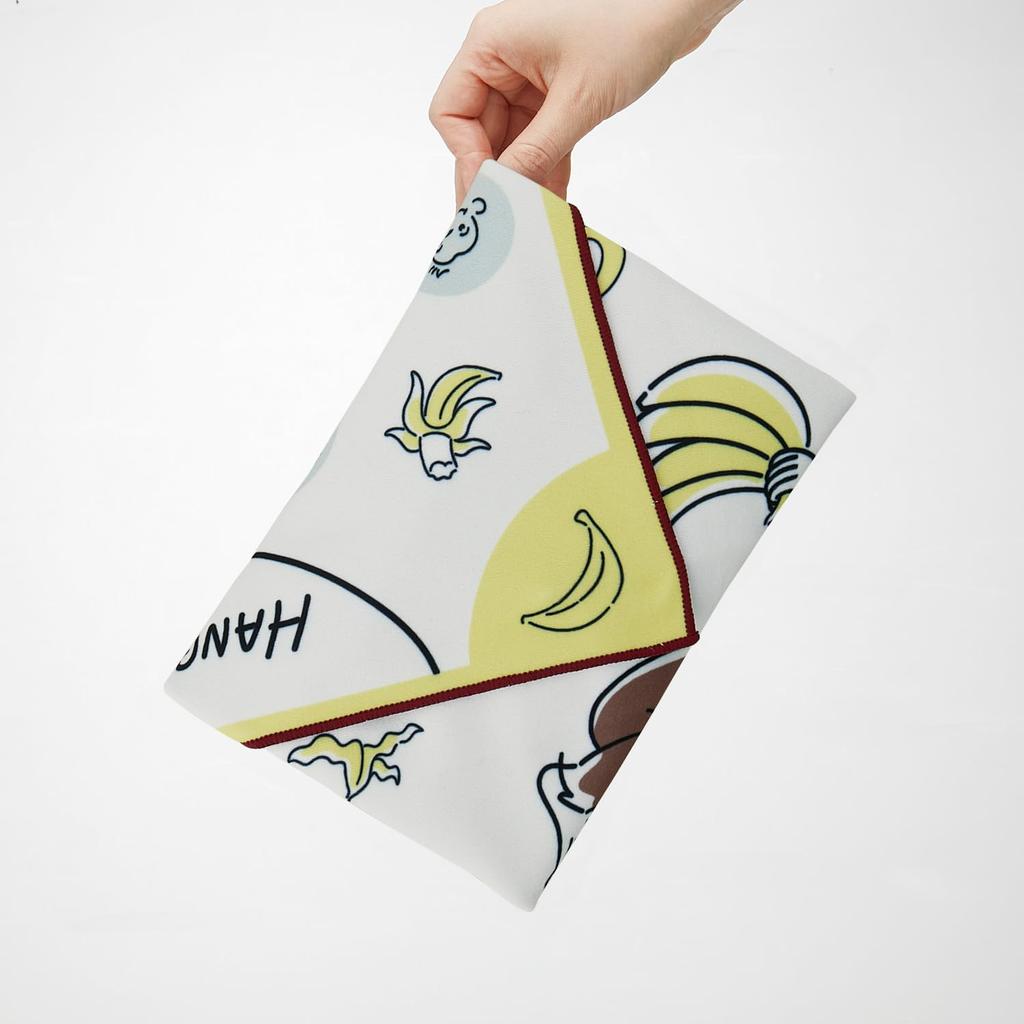 Skater Self-Adhesive Lunch Cloth, Easy To Tie, Curious George, 25cm, KBST43