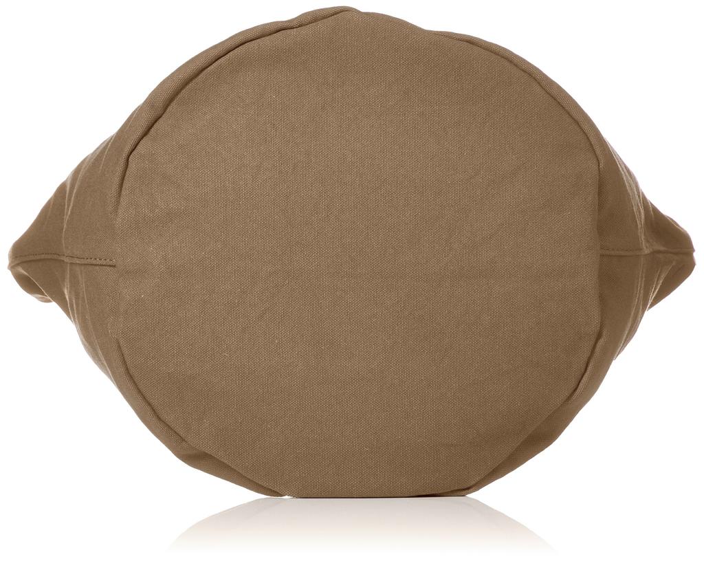 Howell Tote Bag Cotton Cowhide Hand Round Bottom Simple Natural Adult Casual Stylish Adult Cute Ladies Made in Japan MHLHBKH2 Dark Beige [Margaret