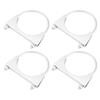 Hihaha 4 Pcs Round U Shape Muffler Exhaust Clamp Bolt Clip Universal Auto Truck Ship Inner Diameter 4 Pcs
