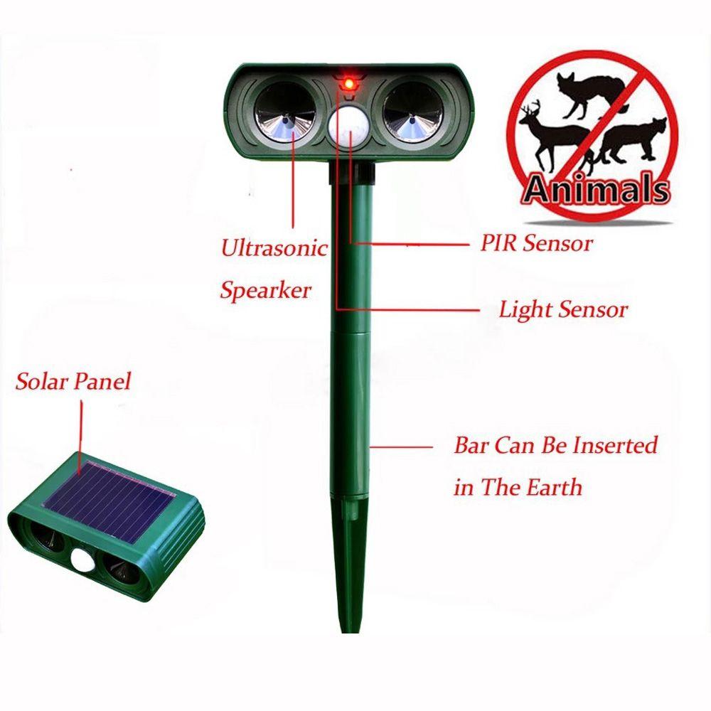 Outdoor Garden Deterrent Ultrasonic Cat Pest Control Dog Chaser Animal Repeller Repellent