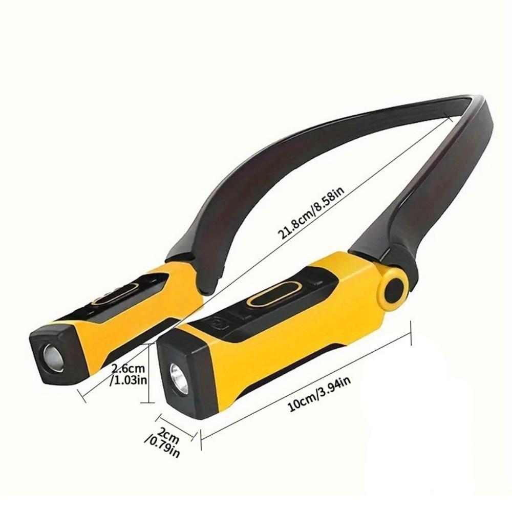 Rechargeable LED Neck Light Long-lasting Two Brightness Levels Work Light Super Bright Bendable Arms Reading Light Reading