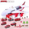 Educational Transforming Double-Decker Bus: Multi-Functional Inertial Sliding Toy with Lights for Children's Adventure Play