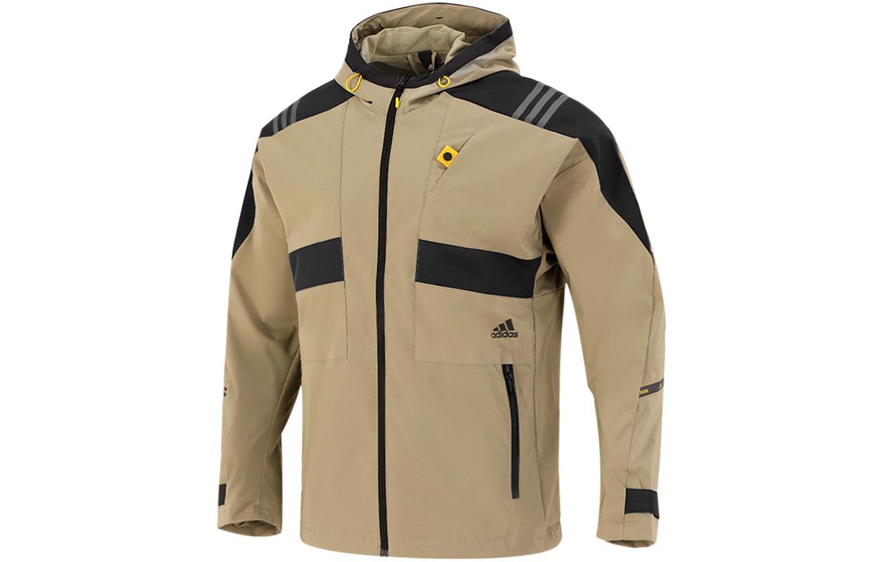 Adidas Jackets Men s Khaki Hooded Moderate Other H40238 L