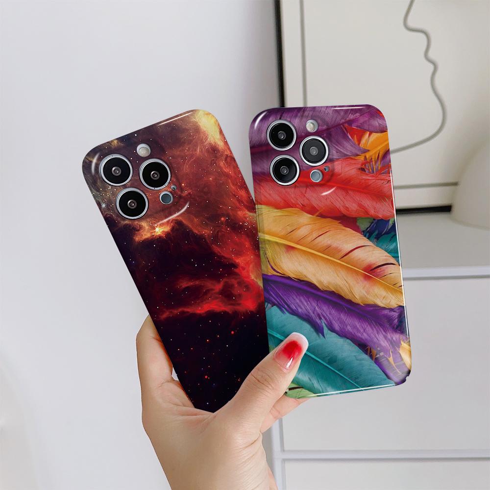 All-inclusive Film Phone Case Cartoon Fashion Design Hard Shell Full Cover Camera Protection Case for Samsung Xiaomi Poco Redmi Infinix Tecno