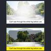 SEAMETAL 2 In 1 Car Sun Visor HD Anti Glare Dazzling Goggle UV Blocker Day Night Vision Clear View Driving Mirror