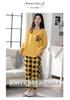 Aifen Teng Women's Pajamas Set: Pure Cotton, Long Sleeve, Long Pants, Casual Home Wear, Suitable for Spring, Autumn, and Winter.