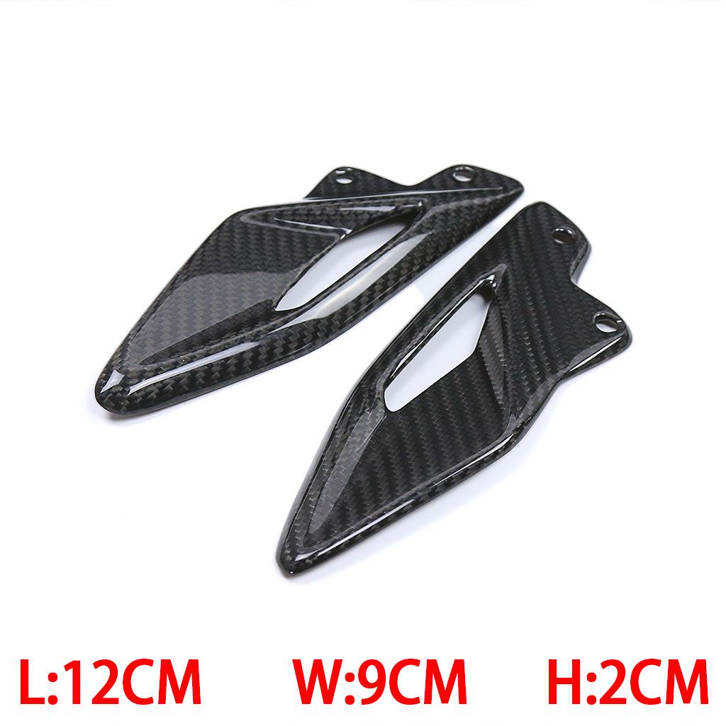Carbon Fiber Heel Plate Guard for Triumph Street Triple 765 RS Motorcycle