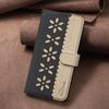 Colorblock Small Flower Leather Case with RFID for OPPO RENO 14F 5G & More (36 Models)