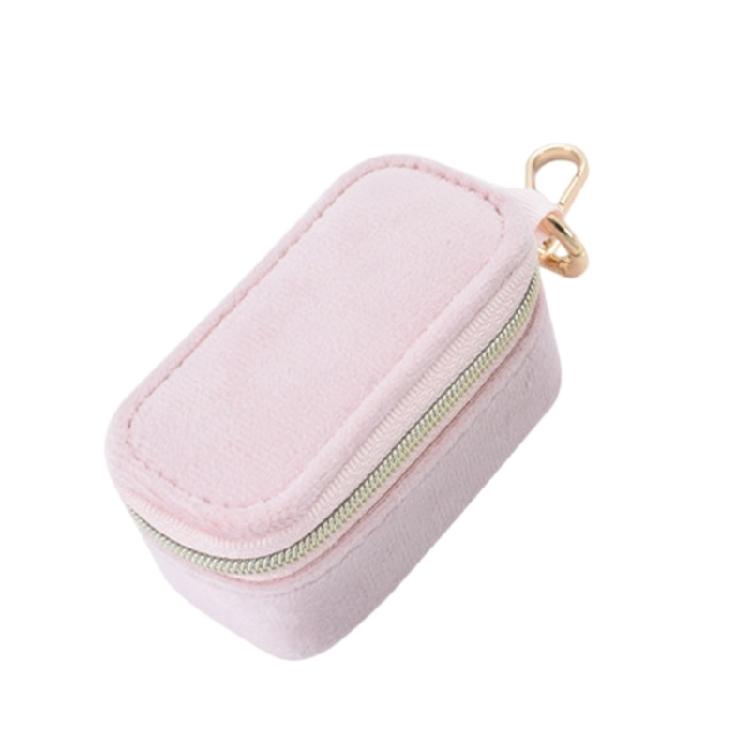 Элегантные органайзеры для украшений с местом для брелока Экономичные по пространству Брелоки Органайзеры для украшений Шарм Для колец и серег В путешествии светло-розовый