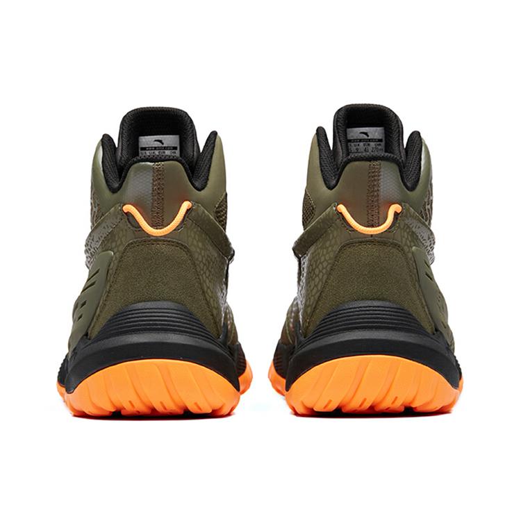 Anta Bastard High top Vintage Basketball Shoes Men's Khaki Green 91911122-4