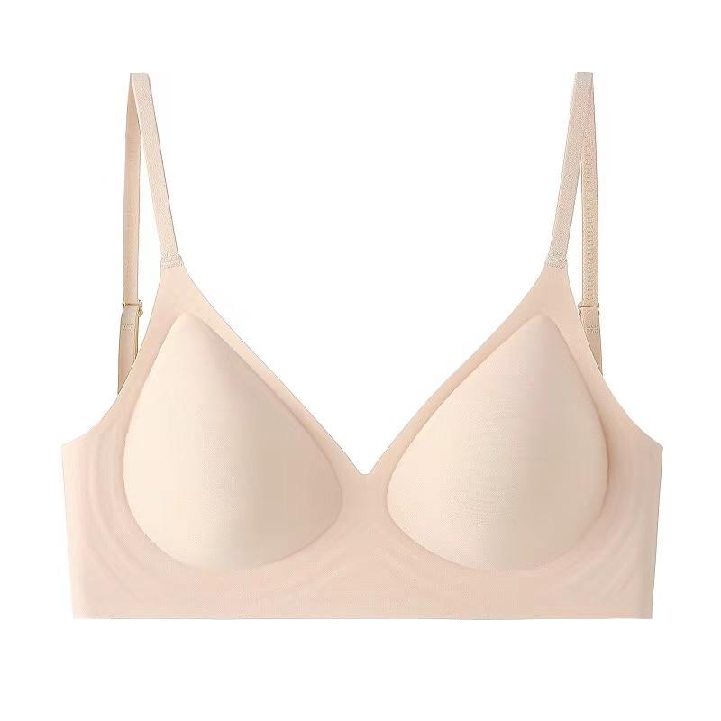 Women Invisible Bra Deep U Plunge Bras Backless Top for Dresses Sexy Lingerie with Transparent Strap Push Up Strapless Underwea