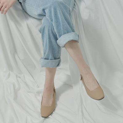 [Florida Studio] Stork Square 2cm Slingback Deep Beige [FL3212] [Shipped from Korea] 100% Authentic