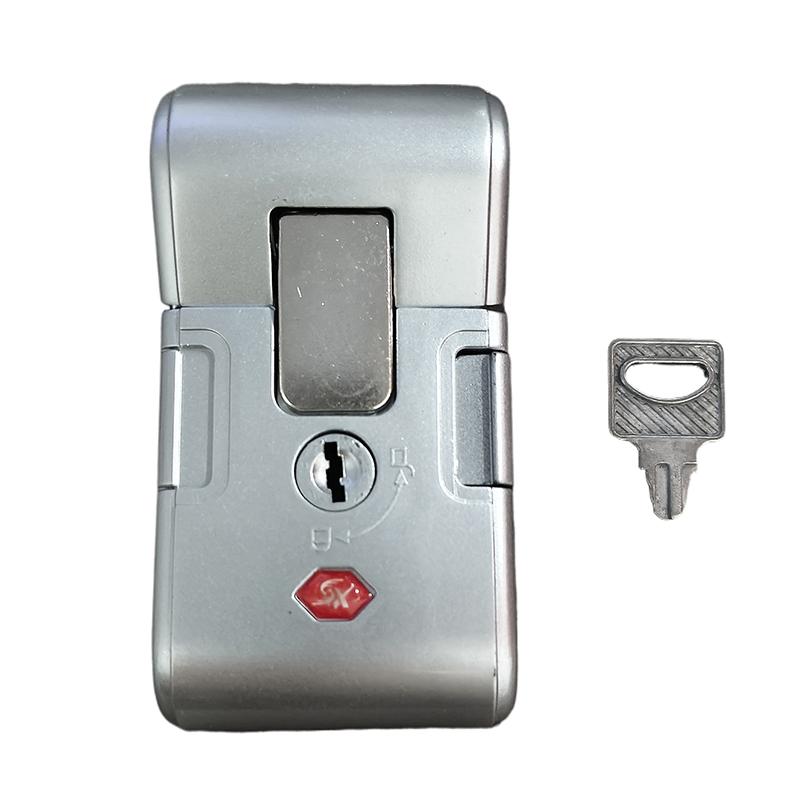 Serratura a Combinazione Portatile Nera Argento per Valigia Ricambio Antifurto Fibbia di Sicurezza Strumento Lucchetto Materiali di Riparazione
