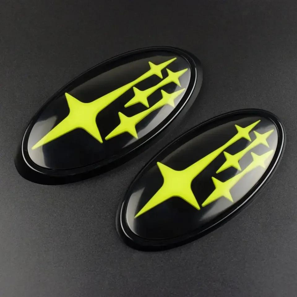 Acrylic Car Front Hood Cover Badge Rear Trunk Emblem Exterior for Subaru Impreza BRZ WRX STI Legacy Outback XV ge3
