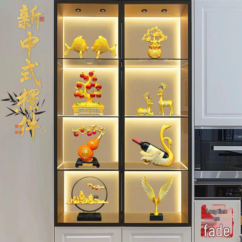 Luxury Wine Cabinet Ornaments for Living Room Entrance Decoration