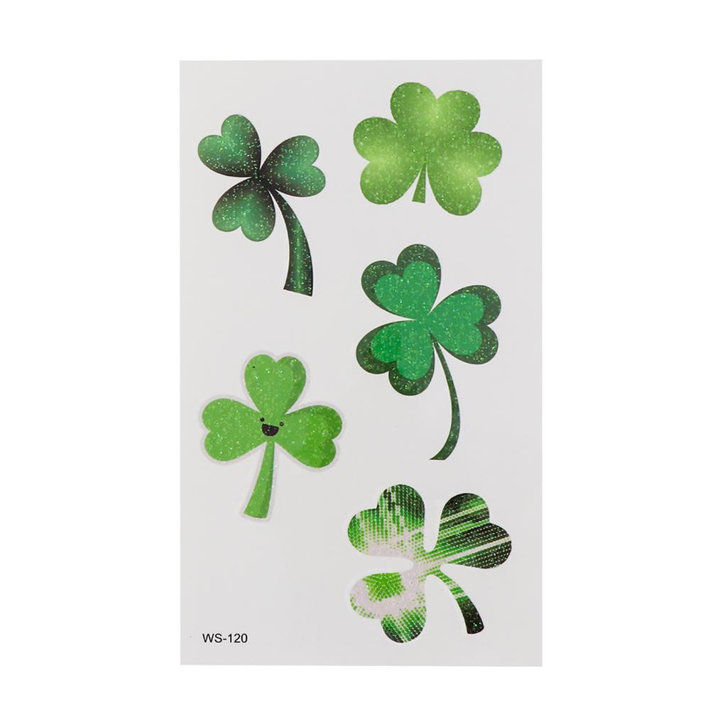 10 Sheets St Patricks Day Temporary Tattoos Fake Tatoo Cosplay Stickers Kids Decals The Face Child
