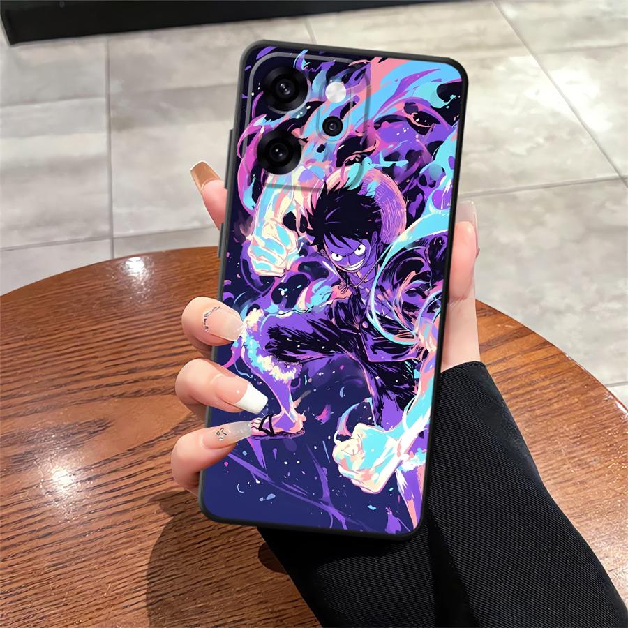 Phone Cover Case for Oppo A74 A84 A76 Reno 4F 5 6 7 8 10 11 14 F9 F11 F29 A96 A83 A98 A93 A78 Cool Luffy Anime