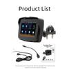 Écran LCD de navigation GPS portable pour moto de 5 pouces, sans fil, Android Auto Carplay, moniteur étanche IPX7, Moto Car Play