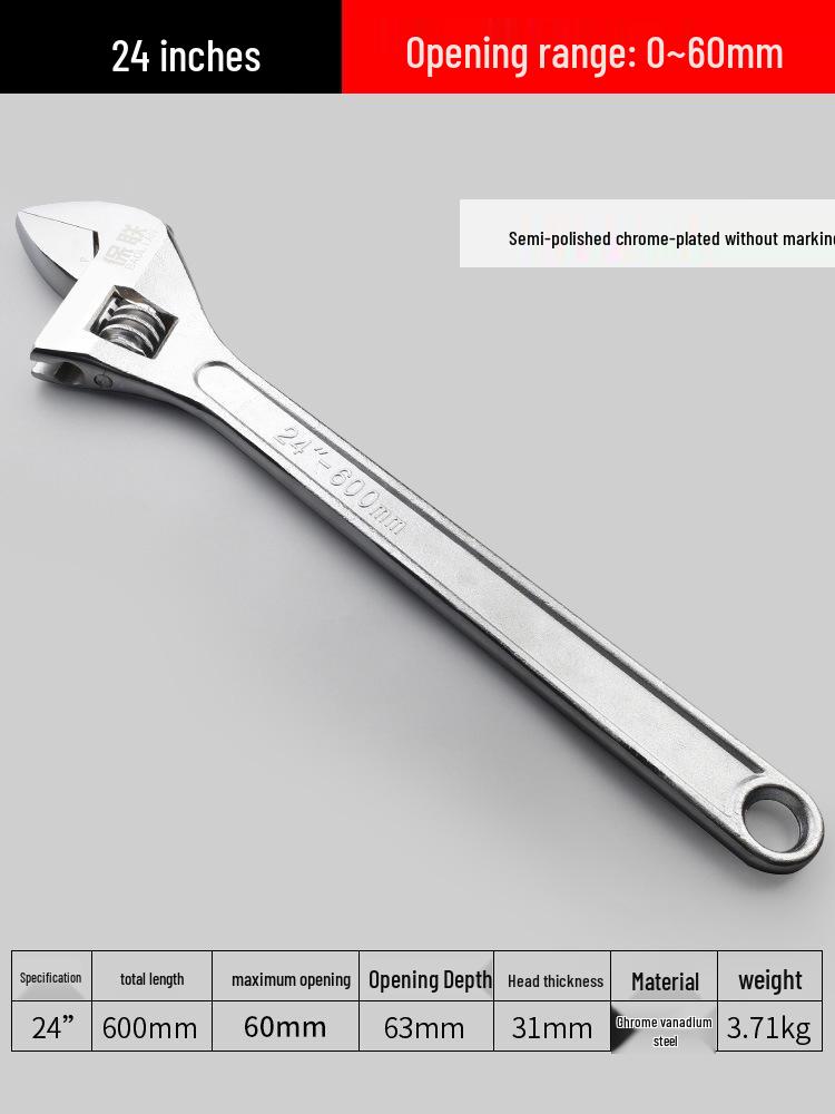 Universal Multifunctional Adjustable Wrench Set - Large Opening and Small Wrench Included