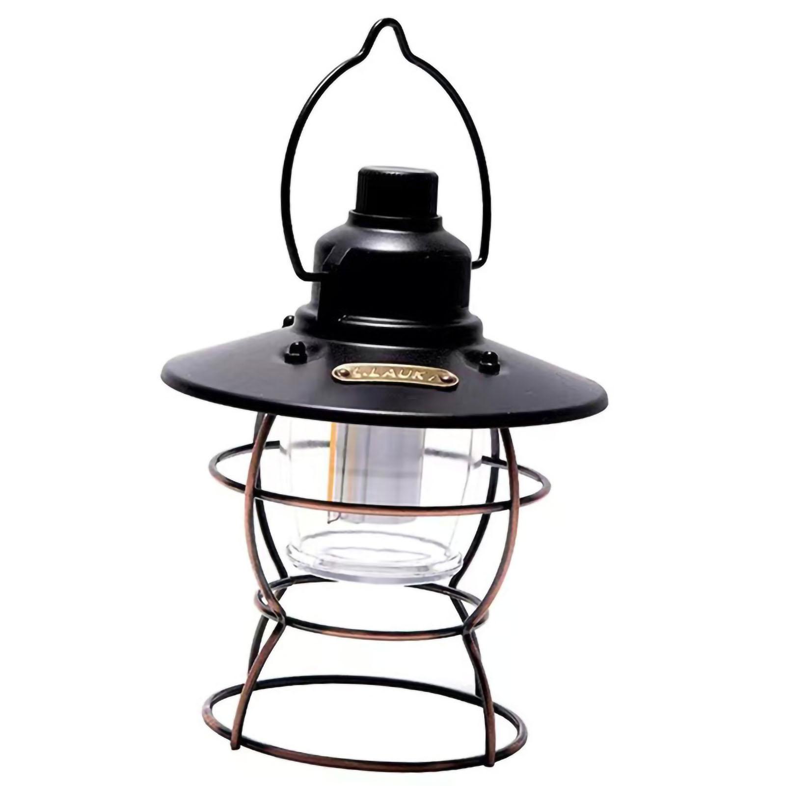 

Кемпинговый фонарь с регулируемой яркостью, многорежимный, ретро, портативный, фонарь для палатки, лампа для рыбалки, походов, сада, двора, классический черный чёрный