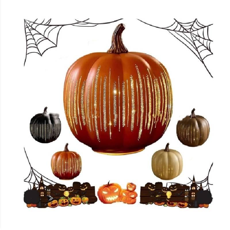 Halloween Led Light Starry Night Pumpkin Pumpkin With Durable Material For Holiday And Celebration Use