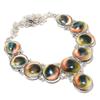 Natural Shiva Eye Gemstone Handmade 925 Sterling Silver Electroform Necklace, Shiva Eye  Silver For Wife Unisex Necklace, Party Wear Gift Mom