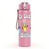 1PC One Hundred Days Of School Art 750ml Color Plastic Sports Water Bottle Leakproof Flip Straw Lid Suitable for Sports Office Home Use
