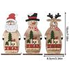 Wood Christmas Decoration Santa Claus Table Craft Ornament Xmas New Year Party Wedding Home Decor Supplies