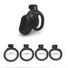 New Male Chastity Cage Device with 4 Cock Rings Set Penis Cage Ball Lock Chastity Belt Sex Toys for Men Couples Adult Supplies