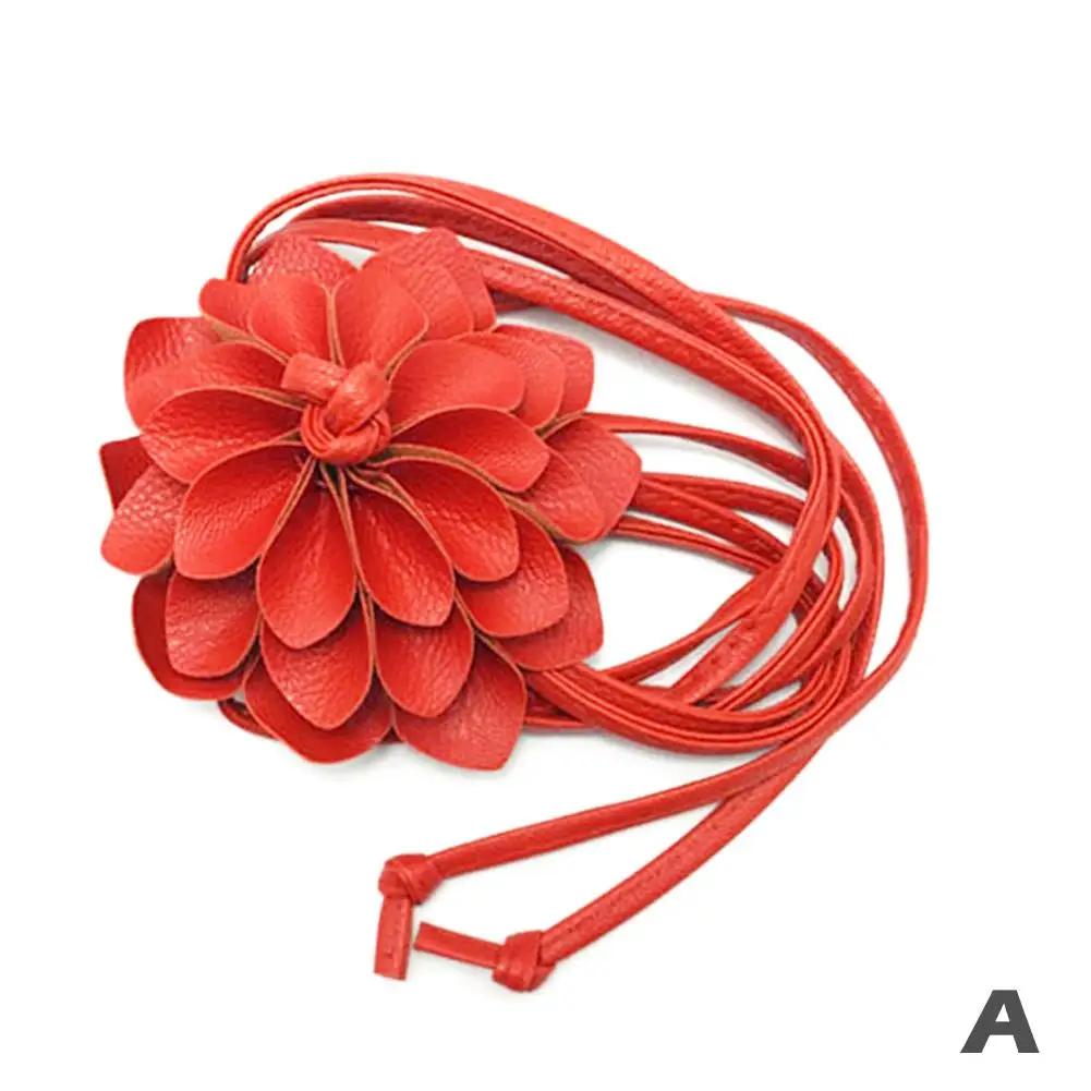 Floral Waist Chain Women Flower Decorative Luxury Rope Belts Woven Waistband Strap Waist Braid Tie Bohemian Belts For Women