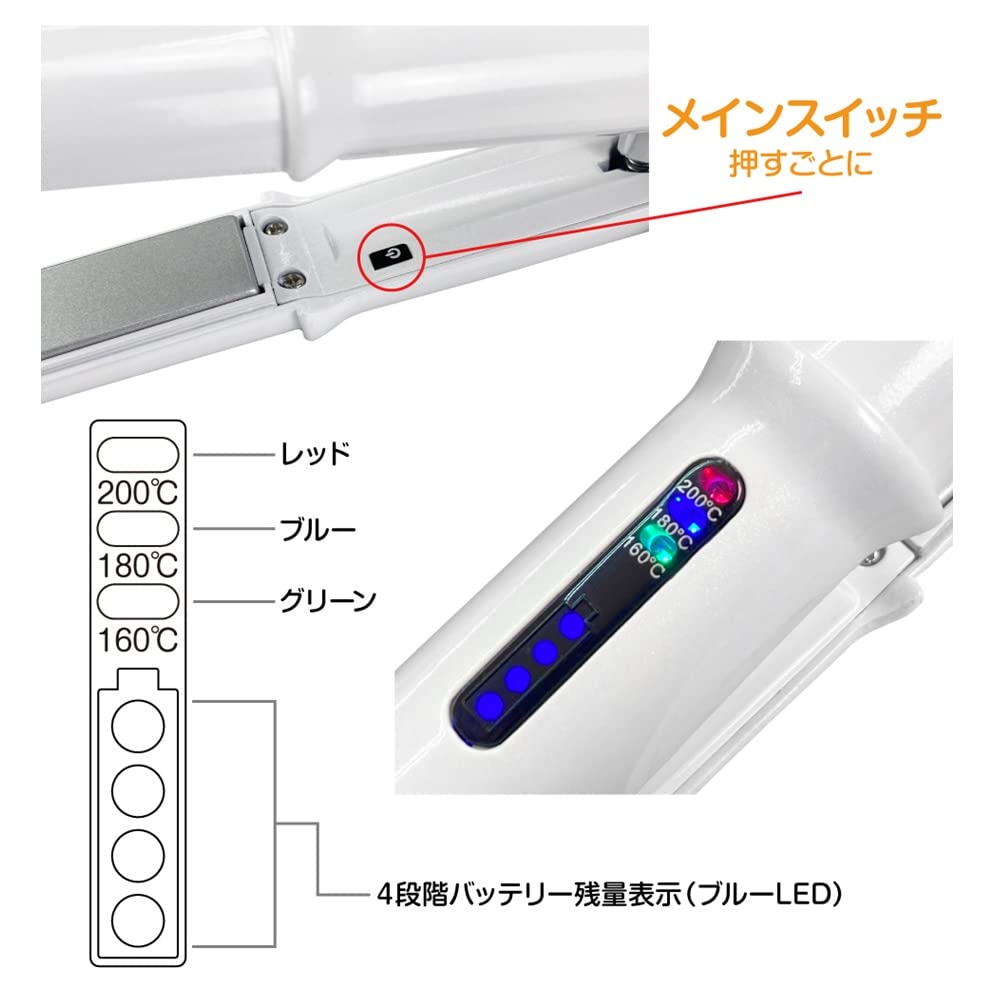 JPN Rechargeable Straightening Iron Naomi (JPN) JPN-JR1205 (USB rechargeable)