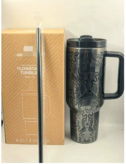 40oz Standard Packaging Portable Halloween Mug 304 Stainless Steel Large Capacity  Mug High-value Car  Mug