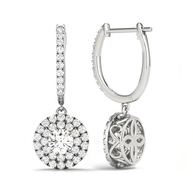 

CAOSHI Dainty Lady Engagement Earrings with Brilliant CZ Graceful Accessories for Wedding Elegant Temperament Bridal Jewelry