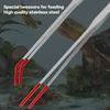 Stainless Steel Reptile Feeding Tongs With Rubber Tips Aquarium Aquarium Straight And Curved Tweezers Pet Feeding Accessories