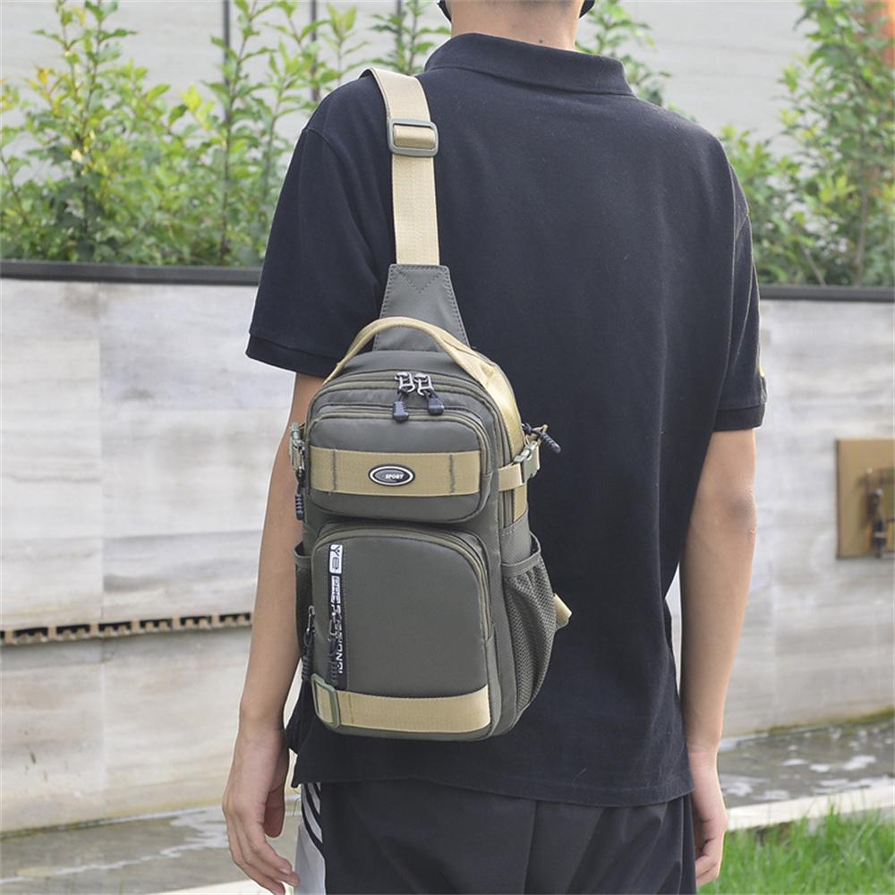 Новая мужская нагрудная сумка большой вместимости — фото 4