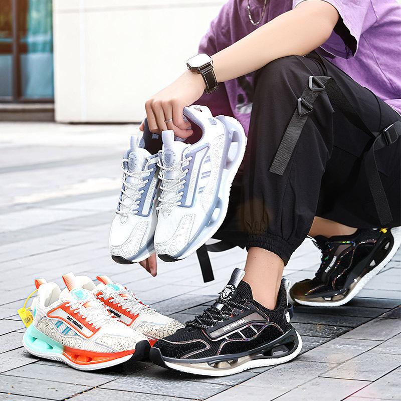 Summer fashion soft-soled sports soft elastic shoes popcorn running shoes mesh breathable casual trendy shoes