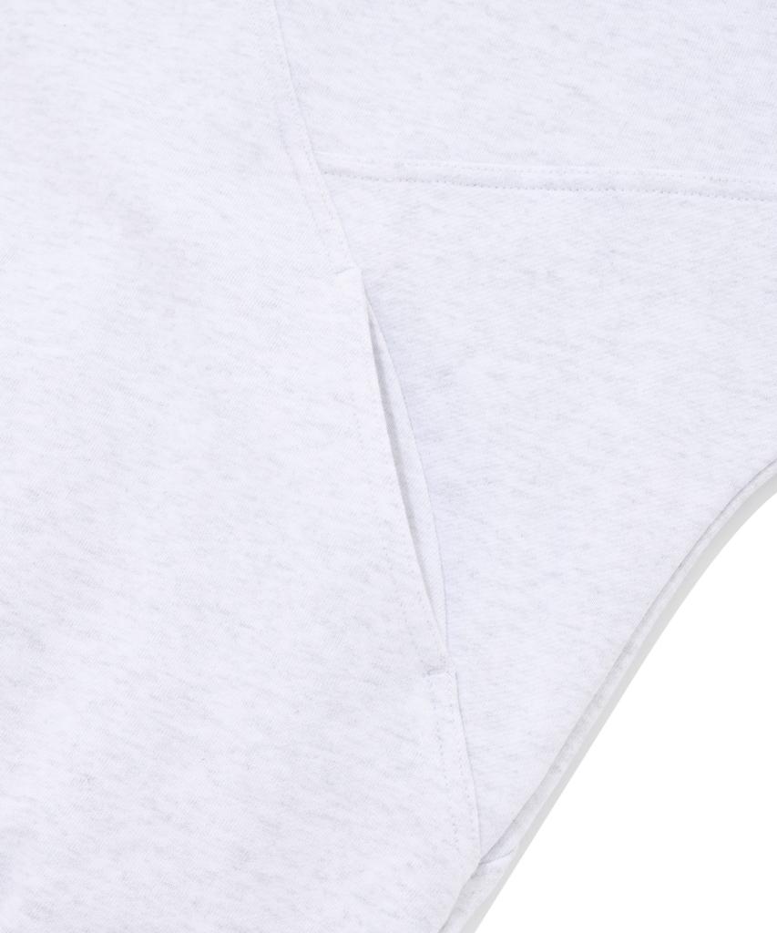 COVERNAT Oversized Chevron Sweat Anorak Heather Grey