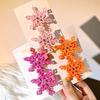 49MD Snowflake Hair Clip For Kids Practical And Comfortable Hairpin Party Hairpiece